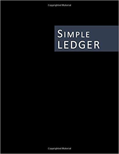 okumak Simple Ledger: 8.5x11 Inches, 110 Pages | Simple Income, Expenditure &amp; Expenses Notebook | Accounting Ledger Bookkeeping | Cash Book Keeping Log | ... Small Business | 90 GSM Paper | Black Cover