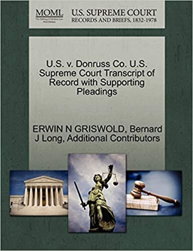okumak U.S. v. Donruss Co. U.S. Supreme Court Transcript of Record with Supporting Pleadings