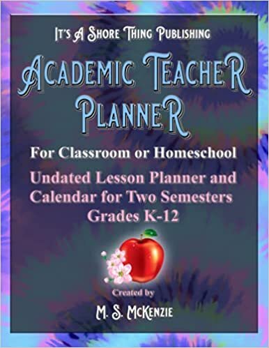 okumak Academic Teacher Planner for Classroom or Homeschool: Undated Lesson Planner and Calendar for Two Semesters Grades K-12