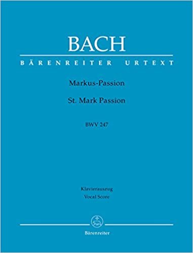 okumak Markus-Passion BWV 247 -Rezitative und turbae von Reinhard Keiser (1674-1739)-. Klavierauszug