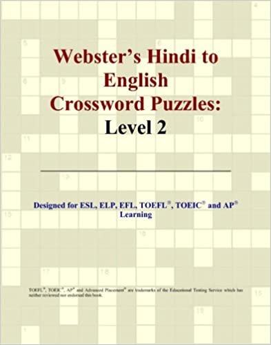 okumak Webster&#39;s Hindi to English Crossword Puzzles: Level 2