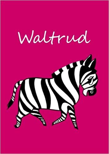 okumak Waltrud: individualisiertes Malbuch / Notizbuch / Tagebuch - Zebra - A4 - blanko