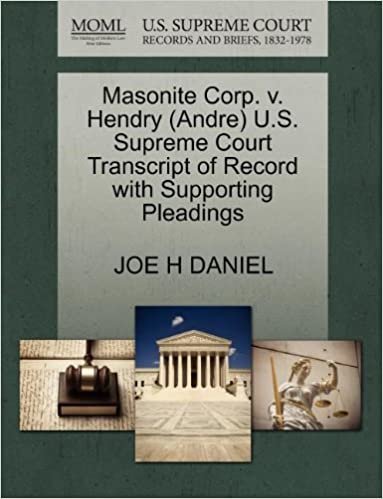 okumak Masonite Corp. v. Hendry (Andre) U.S. Supreme Court Transcript of Record with Supporting Pleadings