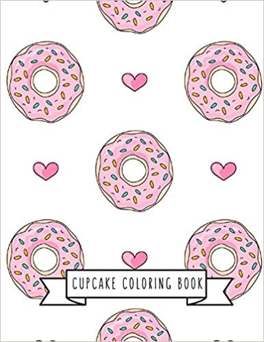 okumak Cupcake Coloring Book: Cupcake Gifts for Kids 4-8, Girls or Adult Relaxation | Stress Relief Cupcake lover Birthday Coloring Book Made in USA
