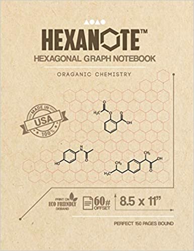 okumak HEXANOTE Hexagonal Grap Notebook Oraganic Chemistry: Hexagonal Graph Paper Notebook for Drawing Organic Chemistry Structures Home-Based Businesses, ... 160 pages