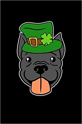 okumak Irish Pitbull: Animal Clover Notebook | Funny St Patrick&#39;s Day Irish Pet Humor Lucky Coins Journal Shamrock Saint Paddys Notebook Mini Notepad (6&quot;X9&quot;)