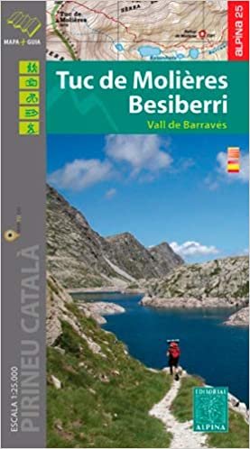 okumak Tuc de Molières / Besiberri - Vall de Barravès carte&amp;guide (ALPINA 25 - 1/25.000)