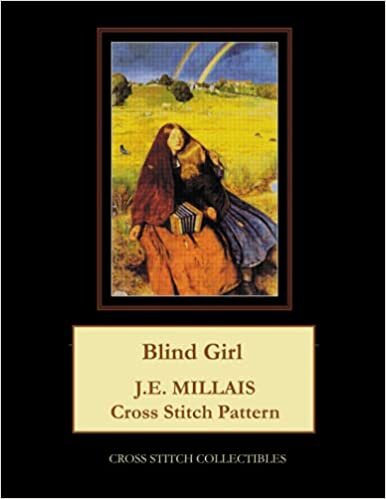 okumak Blind Girl: J.E. Millais Cross Stitch Pattern