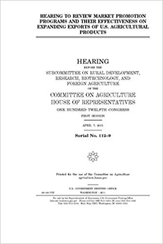 okumak Hearing to review market promotion programs and their effectiveness on expanding exports of U.S. agricultural products