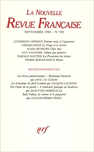 okumak LA N.R.F. 500 (SEPTEMBRE 1994) (LA NOUVELLE REVUE FRANCAISE)