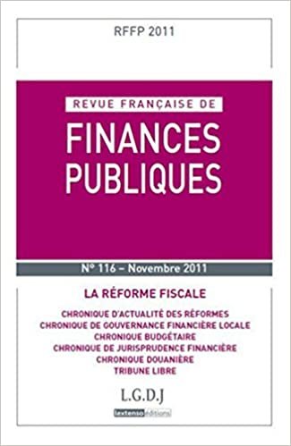 okumak REVUE FRANÇAISE DE FINANCES PUBLIQUES N 116 - 2011: LA RÉFORME FISCALE (RFFP)