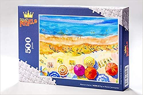 okumak Plaj ve Renkli Şemsiyeler Ahşap Puzzle 500 Parça (MZ8-D)