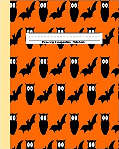 okumak primary composition notebook: Composition Journal Kindergarten, Grades K-2: For Kids Ages 2-8… Cool Bat cover (Vol 95)
