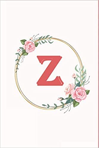 okumak Z: Monogram Initial Notebook Letter Z | 6&quot; x 9&quot; - 110 pages, College Ruled| Rustic, Farmouse, Woodgrain, Floral