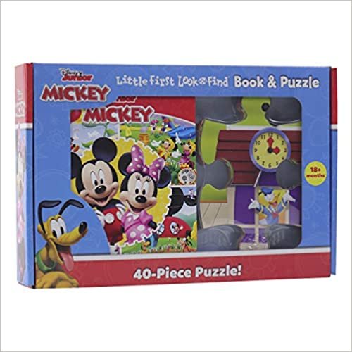 okumak Disney Junior Mickey Mouse Clubhouse: Little First Look and Find Book &amp; Puzzle
