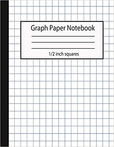 okumak Graph Paper Notebook 1/2 inch squares: Geometric Design Quad Ruled Notebook Composition Notebook Graph Paper Math Notebook (0.50 Square Quad Ruled) 8.5 x 11 Inch