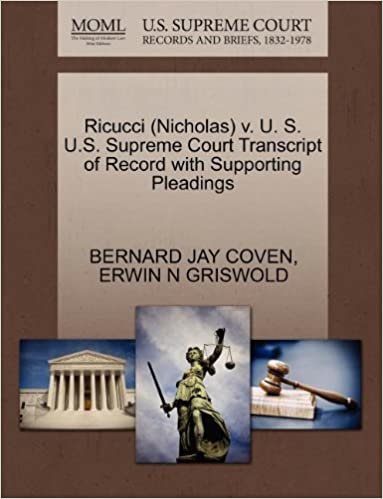 okumak Ricucci (Nicholas) v. U. S. U.S. Supreme Court Transcript of Record with Supporting Pleadings