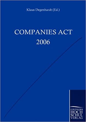 okumak Companies Act U.K.: Text, Einführung, Anmerkungen