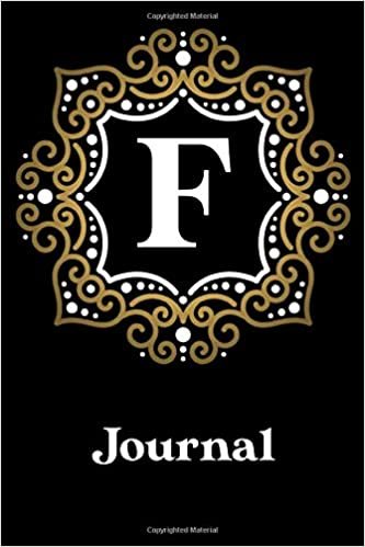 okumak F Journal: Monogrammed - Personalized Initial “F” Notebook - Elegant Indian Mandala Look Gift - 6x9&quot; Lined Book for Notes &amp; Personal Writing w/ ... &amp; Gold Style Diary or Executive Monogram