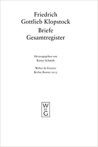 okumak Gesamtregister: 12 (Klopstock, Friedrich G.: Werke Und Briefe)
