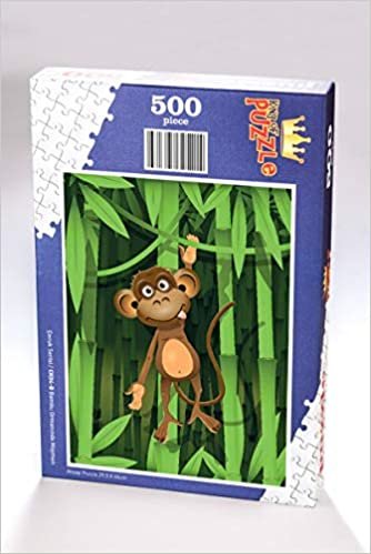 okumak Bambu Ormanında Maymun Ahşap Puzzle 500 Parça (CK04-D)