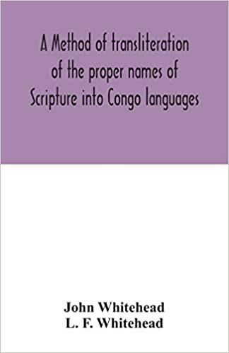 okumak A method of transliteration of the proper names of Scripture into Congo languages