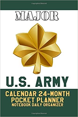 okumak Major U.S. Army Calendar: 24-Month Pocket Planner Notebook Daily Organizer