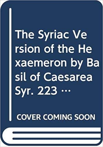 okumak The Syriac Version of the Hexaemeron by Basil of Caesarea: V. (Corpus Scriptorum Christianorum Orientalium, Scriptores Syri)