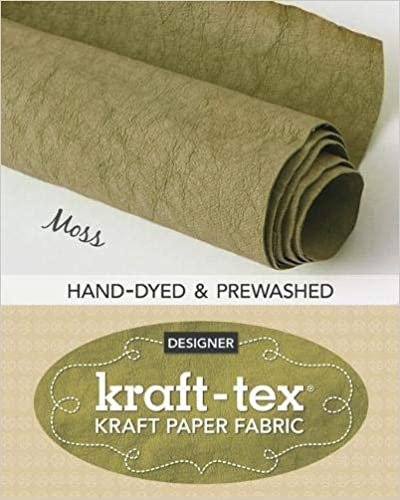 okumak kraft-tex (R) Roll Moss Hand-Dyed &amp; Prewashed: Kraft Paper Fabric