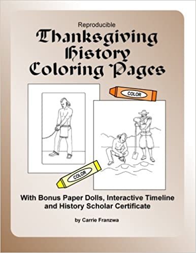 okumak Reproducible Thanksgiving History Coloring Pages