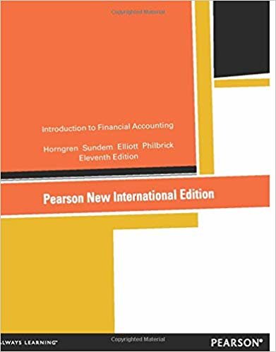 okumak Introduction to Financial Accounting:Pearson New International Edition