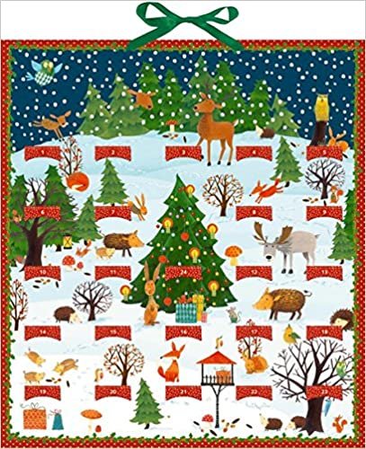 okumak Bunte Winter-Weihnachts-Tierwelt Zettelkalender