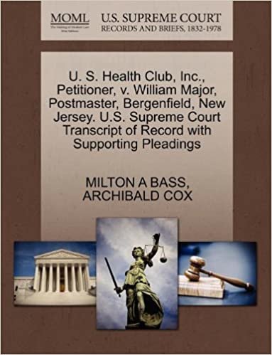okumak U. S. Health Club, Inc., Petitioner, v. William Major, Postmaster, Bergenfield, New Jersey. U.S. Supreme Court Transcript of Record with Supporting Pleadings