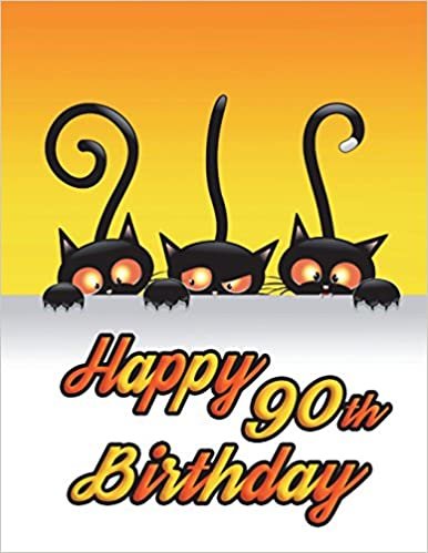 okumak Happy 90th Birthday: Notebook, Journal, Diary, 185 Lined Pages, Birthday Gifts for 90 Year Old Men or Women, Mother or Father, Great Grandma or Great ... Lovers, Halloween, Book Size 8 1/2&quot; x 11&quot;