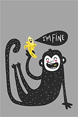 okumak I&#39;m Fine: College Ruled Notebook Journal, 6x9 Inch, 120 Pages