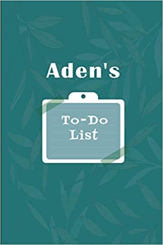 okumak Aden&#39;s To˗Do list: Checklist Notebook | Daily Planner Undated Time Management Notebook