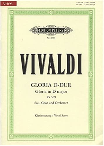 okumak Gloria D-Dur RV 589: für Soli, Chor und Orchester / Klavierauszug