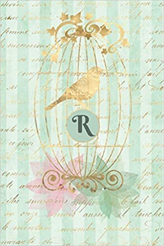 okumak Plan On It Undated 12 Month Weekly Planner Gilded Bird In A Cage Personalized Letter R: Personalized Organizer Calendar with Weekly Planner Pages With Lined Journal Notebook Pages