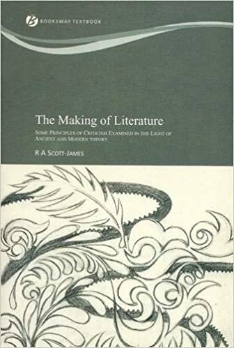 okumak The Making of Literature: Some Principles of Criticism Examined in the Light of Ancient and Modern theory