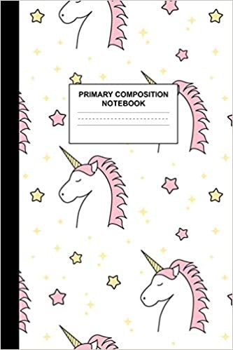 okumak Primary Composition Notebook: Writing Journal for Grades K-2 Handwriting Practice Paper Sheets - Charming Unicorn School Supplies for Girls, Kids and ... 1st and 2nd Grade Workbook and Activity Book