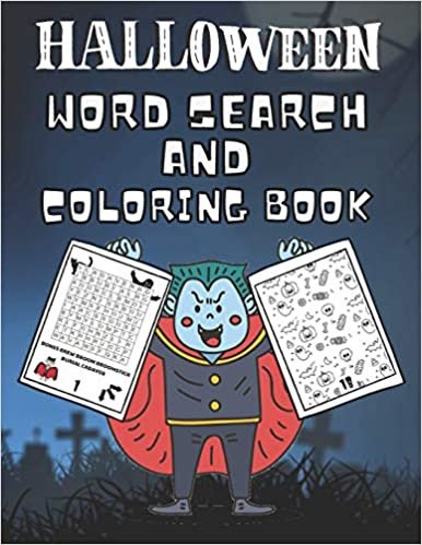 okumak Halloween! Word Search And Coloring Book: Puzzle Book For Kids! Activity Books For Boys And Girls Spooky