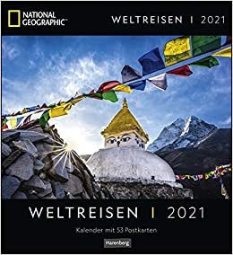 okumak Weltreisen Postkartenkalender National Geographic Kalender 2021