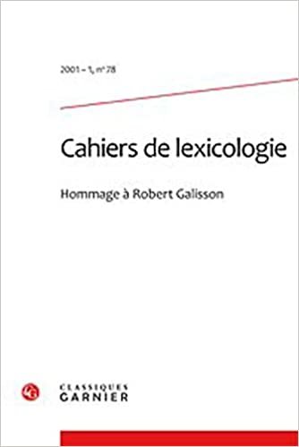 okumak cahiers de lexicologie 2001 - 1, n° 78 - varia