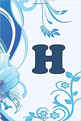 okumak H: Attractive journal notebook Monogram Letter H ;(Personalized notebook): Blank Lined Monogram Initial Journal Notebook for Composition, Sketching, Inspiration, and Notes, (6x9 inches) with 120 Pages