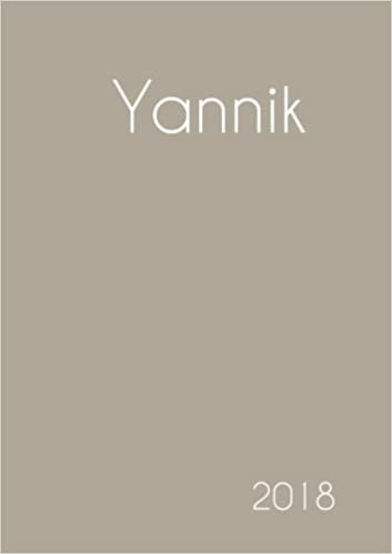 okumak 2018: Namenskalender 2018 - Yannik - DIN A5 - eine Woche pro Doppelseite