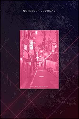 okumak Lined Notebook Journal 90 s Lofi Tokyo Japanese Streetwear Street Aesthetic Graphic: Planning, Over 110 Pages, Goal, Budget, Gym, 6x9 inch, Hour, Diary
