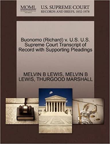 okumak Buonomo (Richard) v. U.S. U.S. Supreme Court Transcript of Record with Supporting Pleadings