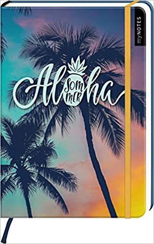 okumak myNOTES Notizbuch A5: Aloha Sommer - notebook medium, dotted - für Träume, Pläne und Ideen / ideal als Bullet Journal oder Tagebuch