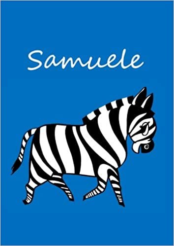 okumak Samuele: individualisiertes Malbuch / Notizbuch / Tagebuch - Zebra - A4 - blanko