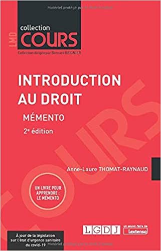 okumak Introduction au droit: Mémento (2020) (Cours)